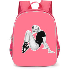 Angele Backpack School Bag StudentPack - Angele Dancing Posture Grayscale Sticker