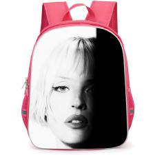 Angele Backpack School Bag StudentPack - Angele Half Face Black And White Portrait Poster