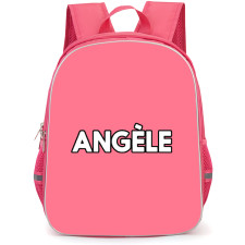 Angele Backpack School Bag StudentPack - Angele Text Logo Sticker