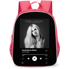 Avril Lavigne Backpack School Bag StudentPack - Avril Lavigne Greyscale Head Above Water Album Art