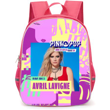 Avril Lavigne Backpack School Bag StudentPack - Avril Lavigne Pink Pop Portrait