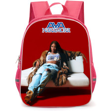 Aya Nakamura Backpack School Bag StudentPack - Aya Nakamura Sitting Red Background Billboard France Magazine Cover