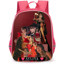 Ayliva Backpack School Bag StudentPack - Ayliva Red Tone Collage Poster