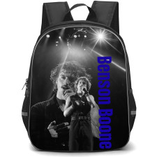 Benson Boone Backpack School Bag StudentPack - Benson Boone Singing Greyscale