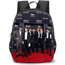 BTS Backpack School Bag StudentPack - BTS At Billboard Music Awards Red Carpet Poster