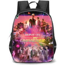 BTS Backpack School Bag StudentPack - BTS Coldplay My Universe Galaxy Poster