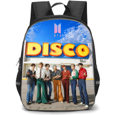 BTS Backpack School Bag StudentPack - BTS Dynamite Disco Group Photo Poster