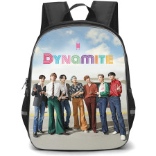 BTS Backpack School Bag StudentPack - BTS Dynamite Music Video Cover Poster