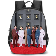 BTS Backpack School Bag StudentPack - BTS At Grammys Music Awards 2022 Poster