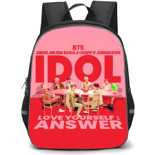 BTS Backpack School Bag StudentPack - BTS Idol Love Yourself Answer Album Cover Poster