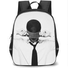 BTS JIN Backpack School Bag StudentPack - JIN Minimal Monochrome Portrait Poster