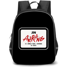BTS JIN Backpack School Bag StudentPack - JIN World Tour Acrylic Pins Badge Sticker