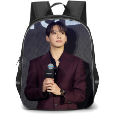 BTS Jung Kook Backpack School Bag StudentPack - Jung Kook Wears Maroon Suit Hublot Event Poster