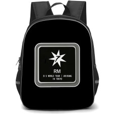 BTS RM Backpack School Bag StudentPack - RM World Tour Acrylic Pins Badge Sticker