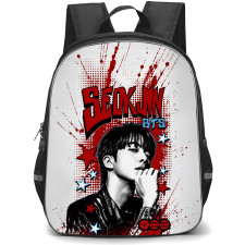 BTS SEOK-JIN Backpack School Bag StudentPack - SEOK-JIN 2026 Arirang World Tour Pop Art Poster