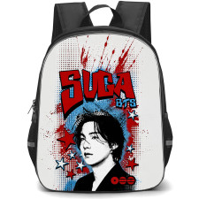 BTS SUGA Backpack School Bag StudentPack - SUGA 2026 Arirang World Tour Pop Art Poster