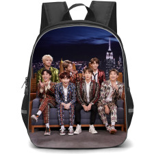 BTS Backpack School Bag StudentPack - BTS At The Tonight Show Poster