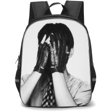 BTS V Backpack School Bag StudentPack - V Minimal Monochrome Portrait Poster