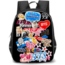 BTS Backpack School Bag StudentPack - BTS X URBAN Sophistication Collage Poster