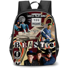 Beastie Boys Backpack School Bag StudentPack - Insane Scrap Collage Poster