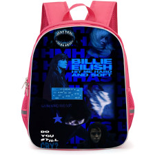 Billie Eilish Hit Me Hard and Soft The Tour Backpack School Bag StudentPack - Billie Eilish Hit Me Hard and Soft The Tour Blue Tour Portrait Collage Poster