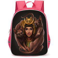 Cardi B Backpack StudentPack - Cardi B Egyptian Portrait On Black Background