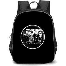 The Cranberries Backpack School Bag StudentPack - The Cranberries Black And White Circle Sticker