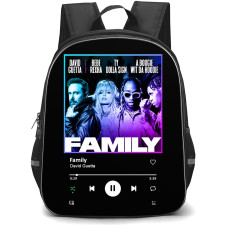 David Guetta Backpack School Bag StudentPack - David Guetta Family Song Spotify Library Poster