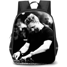 David Guetta Backpack School Bag StudentPack - David Guetta Gigging Black And White Poster
