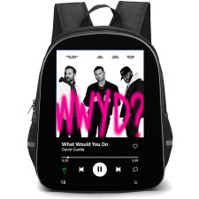 David Guetta Backpack School Bag StudentPack - David Guetta What Would You Do Song Spotify Library Poster