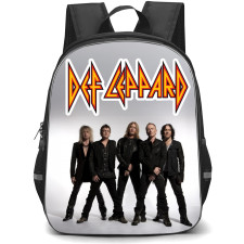 Def Leppard Backpack School Bag StudentPack - Def Leppard Group Portrait White Background