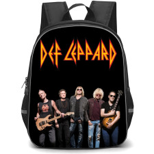 Def Leppard Backpack School Bag StudentPack - Def Leppard Holding Instruments Pose