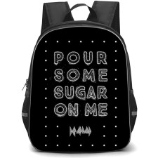 Def Leppard Backpack School Bag StudentPack - Def Leppard Pour Some Sugar On Me Poster