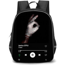 Drake Backpack School Bag StudentPack - Drake Janice STFU Cover Spotify Library Poster