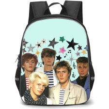 Duran Duran Backpack School Bag StudentPack - Band Stars Portrait In Sky Blue Background
