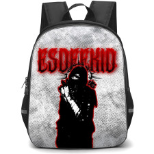 EsDeeKid Backpack School Bag StudentPack - EsDeeKid Red Word Art White Background