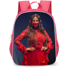 Felicia Eriksson Backpack School Bag StudentPack - Felicia Eriksson In Red Outfit On Hands On Hips Poster