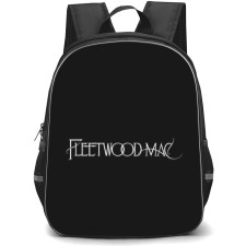 Fleetwood Mac Backpack School Bag StudentPack - Band Wordmark Logo In Black Background
