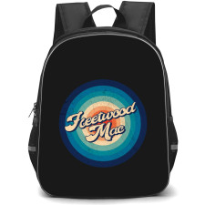Fleetwood Mac Backpack School Bag StudentPack - Retro Logo In Black Background