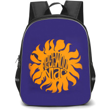 Fleetwood Mac Backpack School Bag StudentPack - Sun Wordmark Logo In Blue Background