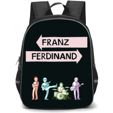 Franz Ferdinand Backpack School Bag StudentPack - Band Playing Cartoon Art Poster