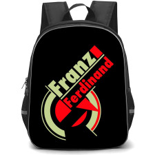 Franz Ferdinand Backpack School Bag StudentPack - Logo Wordmark In Red And Brown