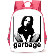 Garbage Backpack School Bag StudentPack - Fierce Black And White Portrait
