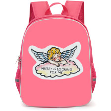Good Charlotte Backpack School Bag StudentPack - Good Charlotte Misery Is Looking For Me Sticker Art