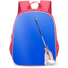 Geese Emily Green Backpack School Bag StudentPack - Emily Green Holding a Sword On The Blue Sky Background