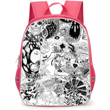 Grimes Backpack School Bag StudentPack - Grimes Comic Art Collage