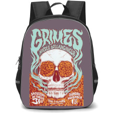 Grimes Backpack School Bag StudentPack - Grimes And Nicole Dollaganger Concert Poster