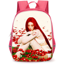 Jennie Kim Backpack StudentPack - Jennie Kim With Pink Hair Portrait Poster
