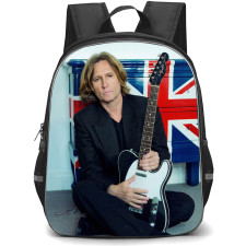 John Waite Backpack School Bag StudentPack - John Waite Holding Guitar Portrait