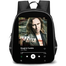 John Waite Backpack School Bag StudentPack - John Waite Rough And Tumble Album Cover